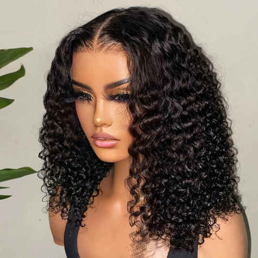 Wear And Go 13x4 Water Wave Bob Lace Wig For Women Curly 6x4 Glueless Human Hair Wig Ready To Go Human Hair Wigs Pre Cut No Lace Freshtrendingproduct