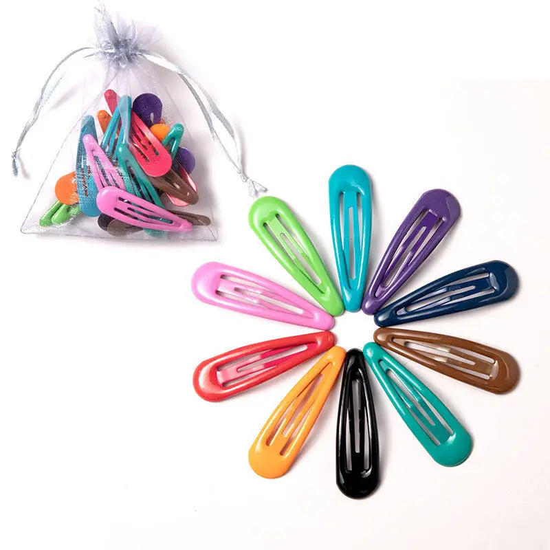 10/20/30/40 New Girls Cute Colorful Waterdrop Shape Hairpins Sweet Hair Clips Kids Barrettes Slid Clip Fashion Hair Accessories Freshtrendingproduct