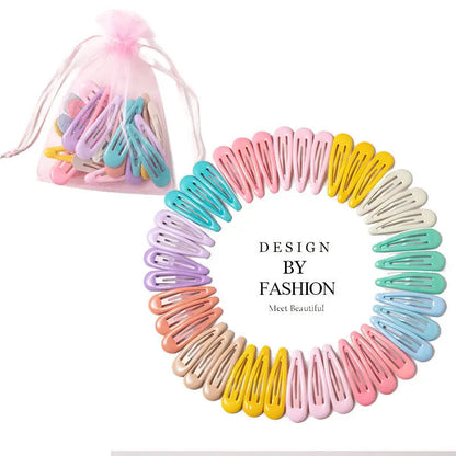 10/20/30/40 New Girls Cute Colorful Waterdrop Shape Hairpins Sweet Hair Clips Kids Barrettes Slid Clip Fashion Hair Accessories Freshtrendingproduct