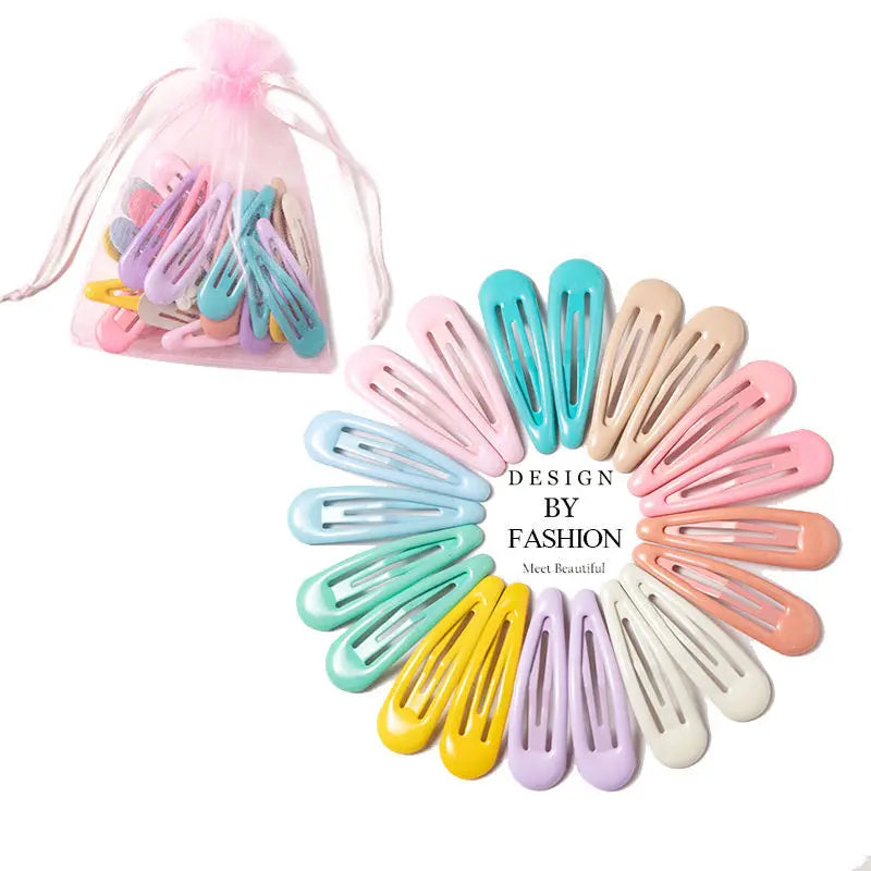 10/20/30/40 New Girls Cute Colorful Waterdrop Shape Hairpins Sweet Hair Clips Kids Barrettes Slid Clip Fashion Hair Accessories Freshtrendingproduct