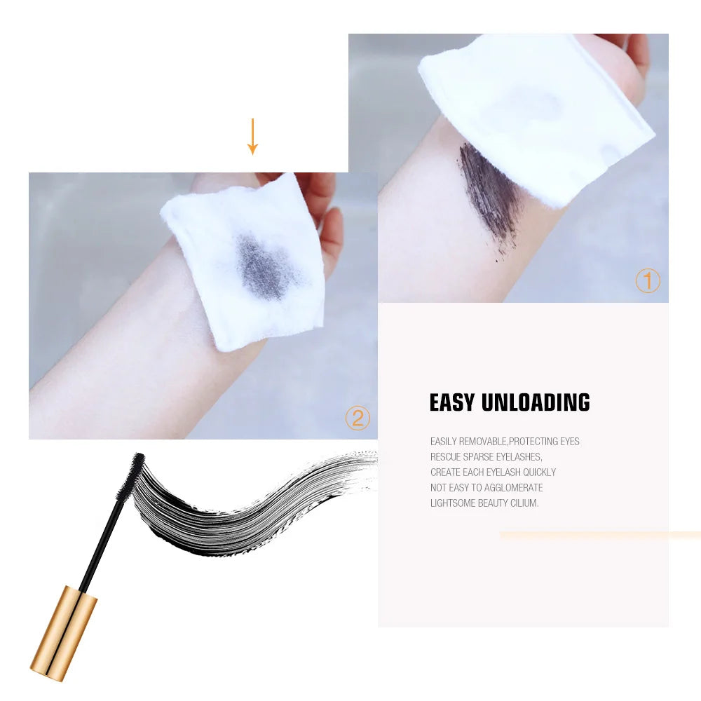 O.TWO.O 3D Mascara Lengthening Black Lash Eyelash Extension Eye Lashes Brush Beauty Makeup Long-wearing Gold Color Mascara Freshtrendingproduct