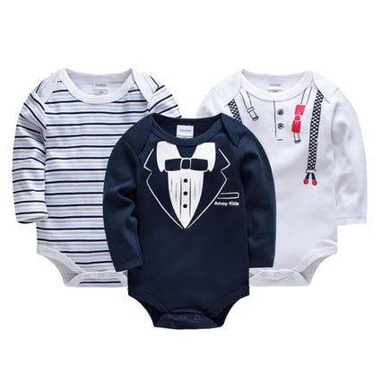 Kavkas Baby Boys Girls Bodysuit 6 PCS 3 PCS Long Sleeve 100% Cotton Baby Clothes 0-12 months Newborn body bebe Jumpsuit Clothing Freshtrendingproduct