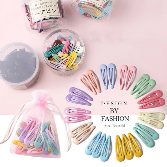 10/20/30/40 New Girls Cute Colorful Waterdrop Shape Hairpins Sweet Hair Clips Kids Barrettes Slid Clip Fashion Hair Accessories Freshtrendingproduct