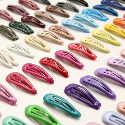 10/20/30/40 New Girls Cute Colorful Waterdrop Shape Hairpins Sweet Hair Clips Kids Barrettes Slid Clip Fashion Hair Accessories Freshtrendingproduct