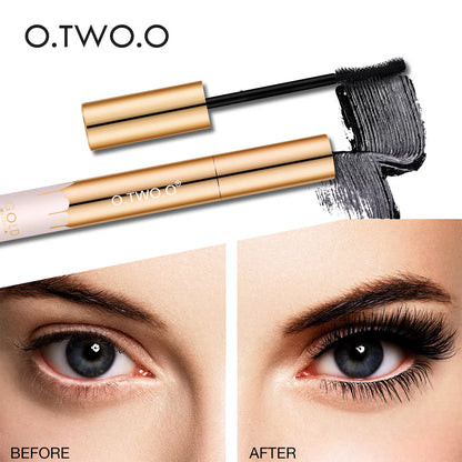 O.TWO.O 3D Mascara Lengthening Black Lash Eyelash Extension Eye Lashes Brush Beauty Makeup Long-wearing Gold Color Mascara Freshtrendingproduct