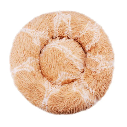 40-90cm Round Pet Bed for Large Dog Bed Super Soft Cat Bed Long Plush Dog House for Medium Dog House Winter Warm Sleeping Freshtrendingproduct