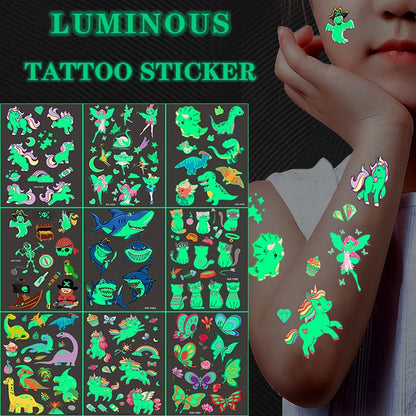 Luminous Tattoo 5 10pcs/Set Temporary Tattoos Mermaid Licorne Children Stickers for Kids Pokemon Tattoo Tattoo for Kids Unicorn Freshtrendingproduct