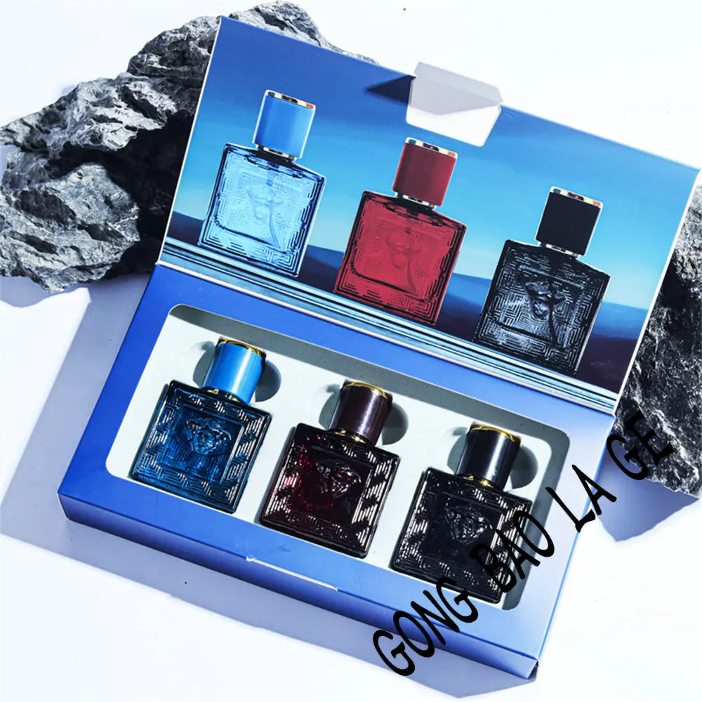 Brand 90ml Men Perfume Gift Box 3pcs Set Charming Man Colognes Lasting Fragrance Attracting Women Perfumes Hombres Originales Freshtrendingproduct