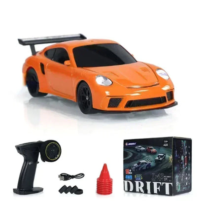 1/43 Mini Drift Race RC Car Four-wheel Drive RTR 4WD Radio 2.4G Racing Drifting High Speed Remote Control Model Toy Boys Gift Freshtrendingproduct