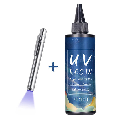 UV Resin Glue for DIY Jewelry, Epoxy Resin and UV Lamp High Transparency Fast Drying High Hardness, 20g, 50g, 100g, 250g, 1000g Freshtrendingproduct