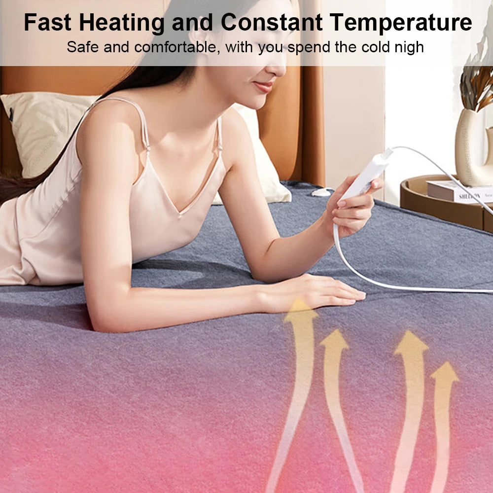 Electric Blanket 220V Thicker Automatic Thermostat Electric Heating Blanket Body Warmer Thermal Mattress for Room Blanket heated Freshtrendingproduct