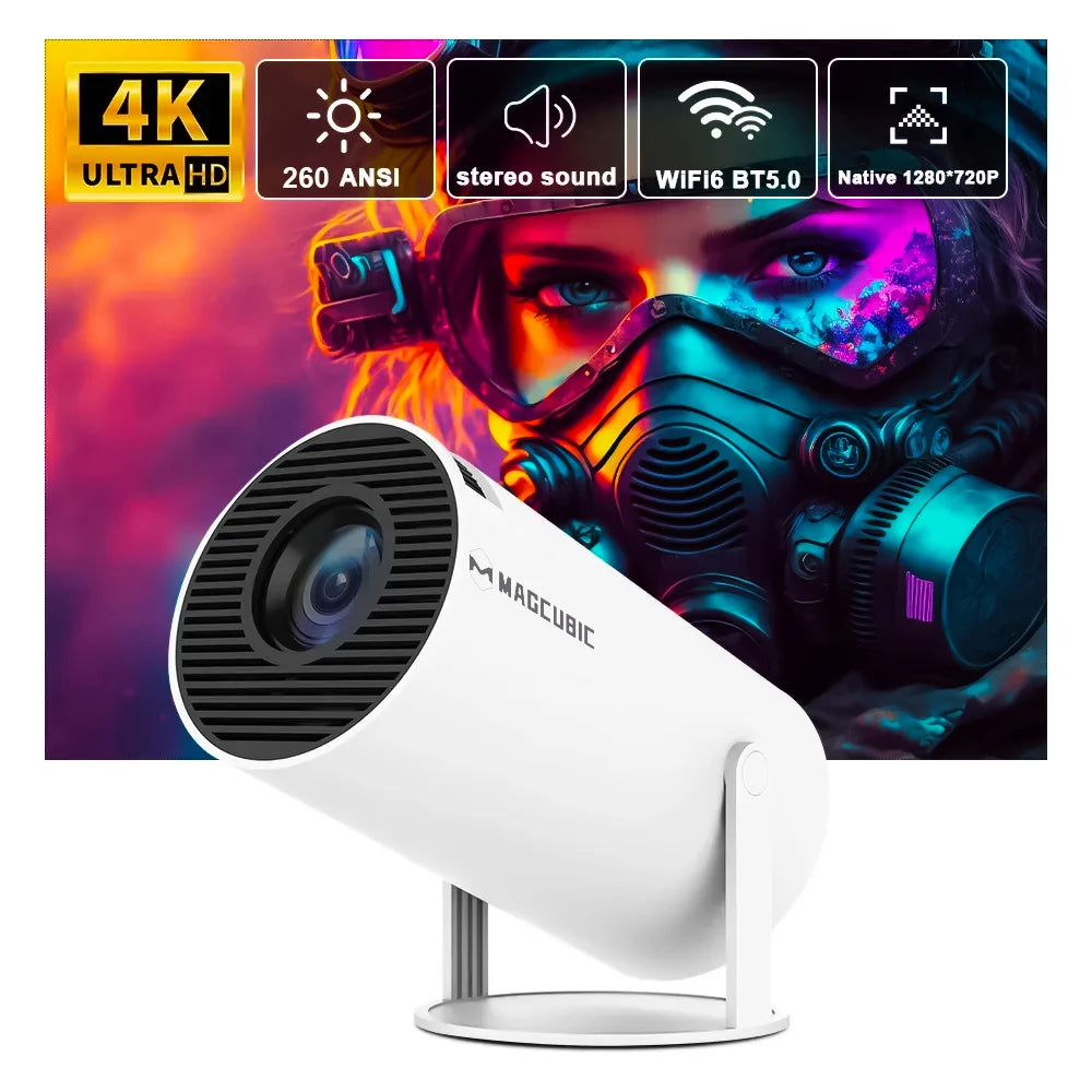 Magcubic Projector 4K Android 11 HY300 Pro Wifi6 260ANSI Allwinner H713 BT5.0 1080P 1280*720P Cinema Outdoor Portable Projetors Freshtrendingproduct