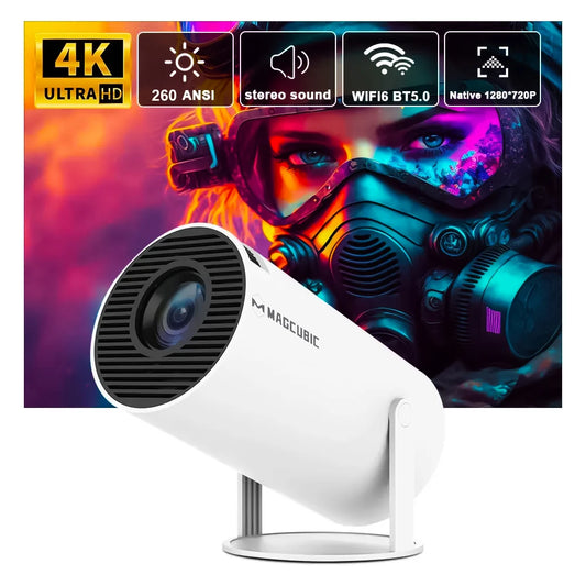 Magcubic Projector 4K Android 11 HY300 Pro Wifi6 260ANSI Allwinner H713 BT5.0 1080P 1280*720P Cinema Outdoor Portable Projetors Freshtrendingproduct