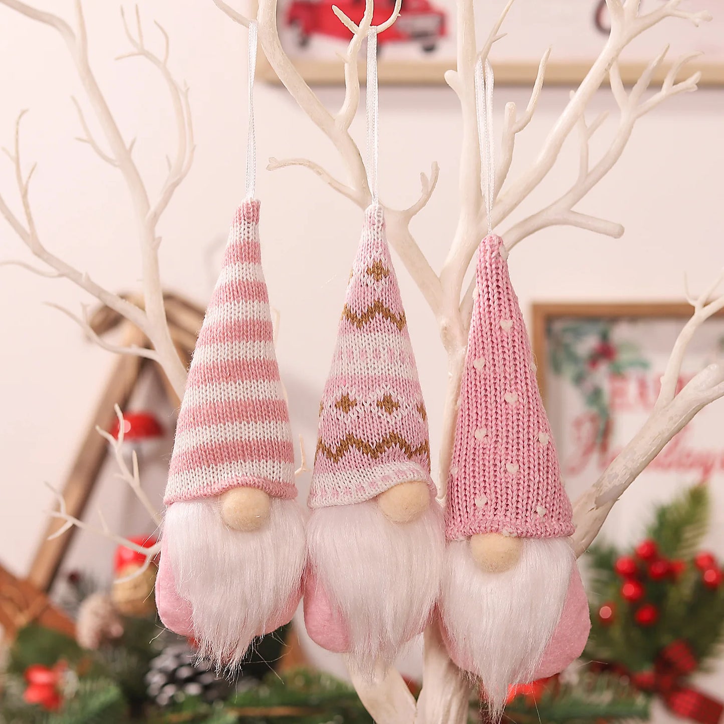 3pc Faceless Doll Knitted Hat Gnome Doll Gifts Xmas Merry Christmas Decorations For Home Dwarf Rudolph Doll New Year navidad Freshtrendingproduct