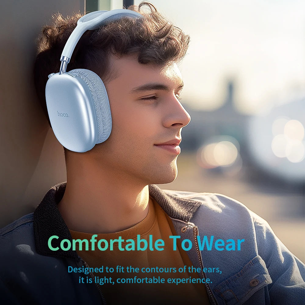 HOCO W35 Air Upgrade Wireless Bluetooth 5.3 Music Headphone Mic HiFi Audio Headset Stereo Sound Sport Earphones 40MM Driver 45H Freshtrendingproduct