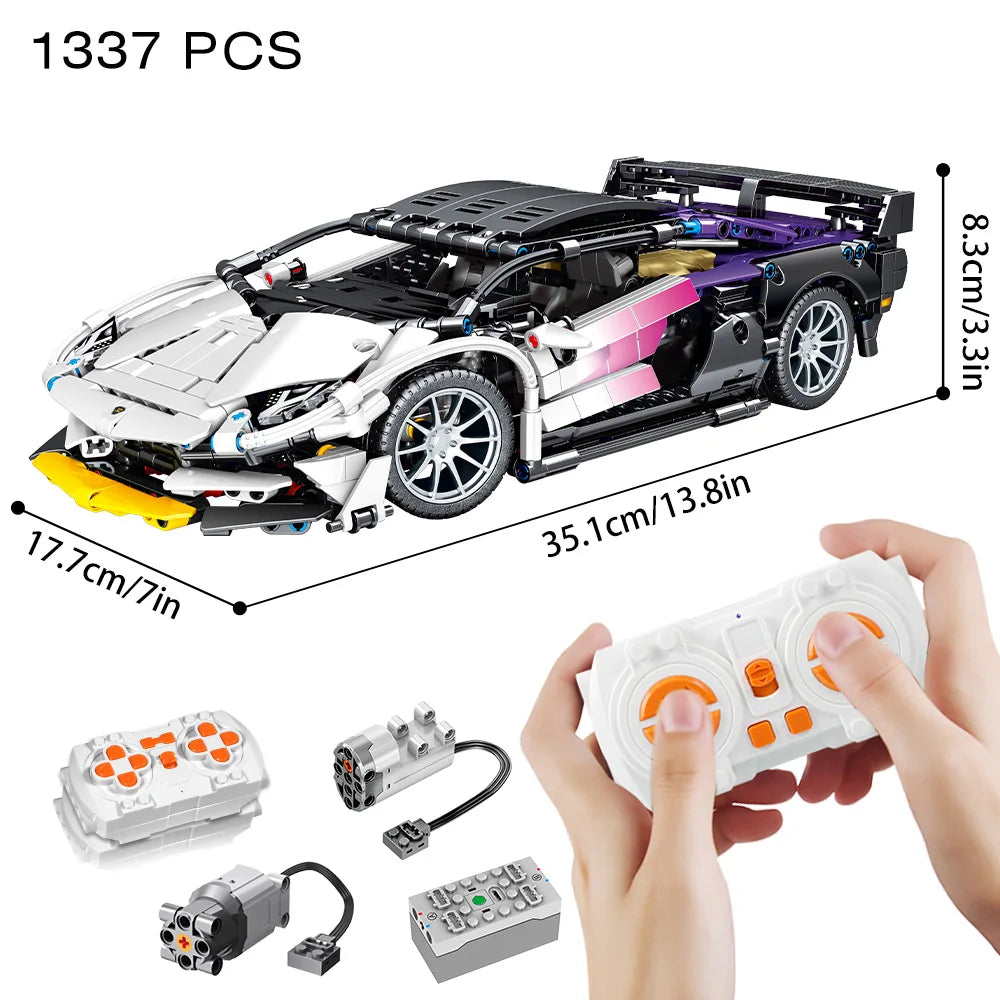 Riceblock Technical 1:14 Racing Sport Car Model Building Blocks Bricks MOC City Vehicle Supercar Adult Toy For Boy Children Gift Freshtrendingproduct