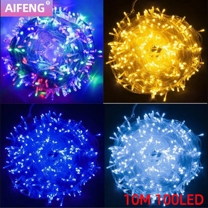 10M 100Leds Xmas Outdoor christmas lights led string lights Luces Decoracion fairy light holiday lights lighting tree garland Freshtrendingproduct