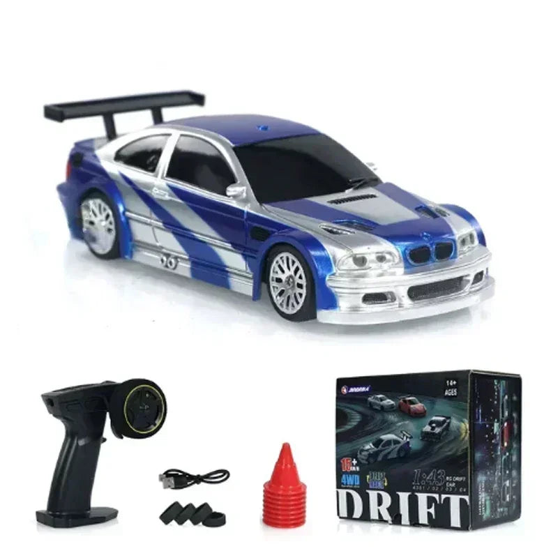 1/43 Mini Drift Race RC Car Four-wheel Drive RTR 4WD Radio 2.4G Racing Drifting High Speed Remote Control Model Toy Boys Gift Freshtrendingproduct