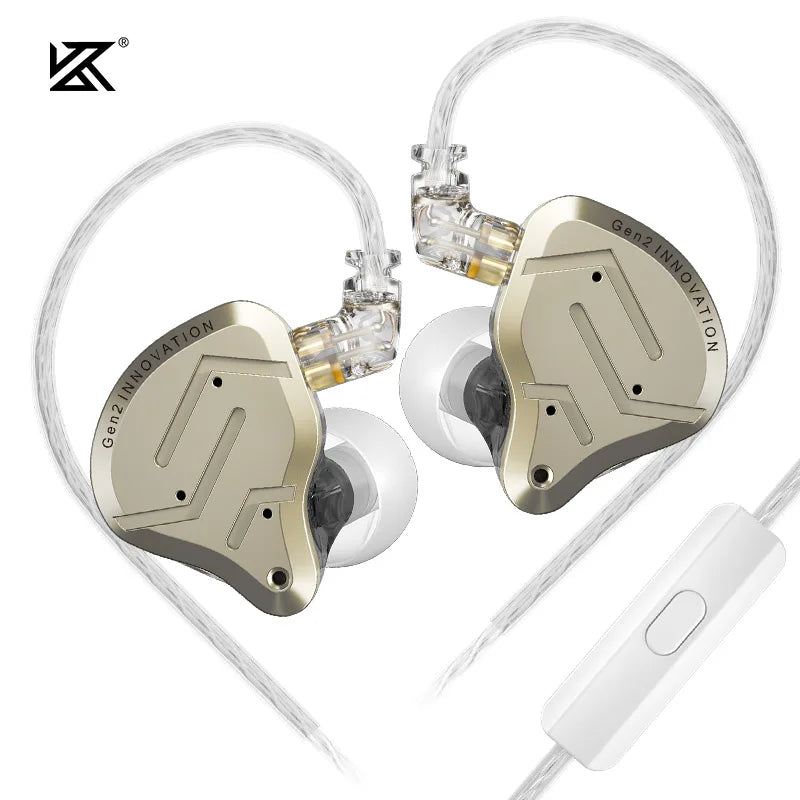 KZ ZSN Pro 2 Hybrid Drive 1BA+1DD In Ear Metal Earphones HIFI Bass Headset Monitor Earbuds Sport Noise Cancelling Headphone Freshtrendingproduct