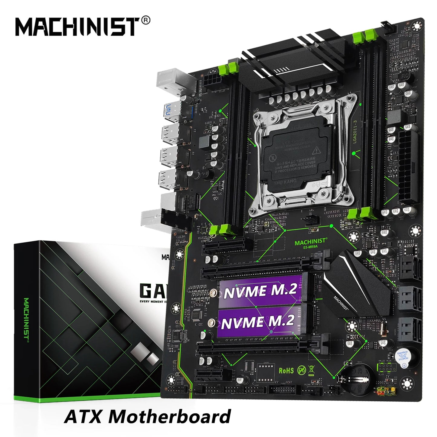 MACHINIST E5 MR9A V1.0 X99 Motherboard Support LGA 2011-3 Xeon E5 V3 V4 CPU Processor DDR4 RAM Four Channel Memory ATX NVME M.2 Freshtrendingproduct