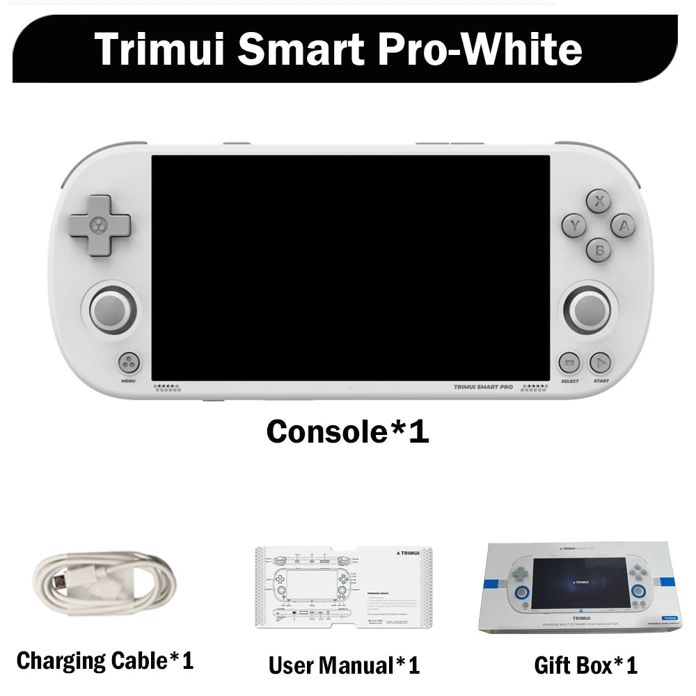 AMPOWN Trimui Smart Pro Consoles 4.96'' IPS Screen Handheld Game Players Linux System Emulator Portable Console Retro Video Game Freshtrendingproduct