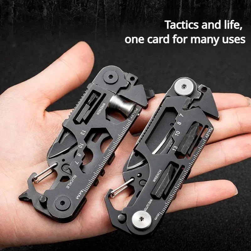 Multifunctional Outdoor Tool Combination Card Folding Molle Scissor Army Knife Mini Bicycle Repair EDC Camping Gear Equipment Freshtrendingproduct