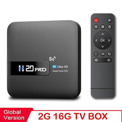 HONGTOP H20PRO Smart TV Box WiFi6 Android 10 6K 4K 3D Media Player TV Box Android 2.4G&5G WIFI Very Fast 1080P Set Top Box Freshtrendingproduct