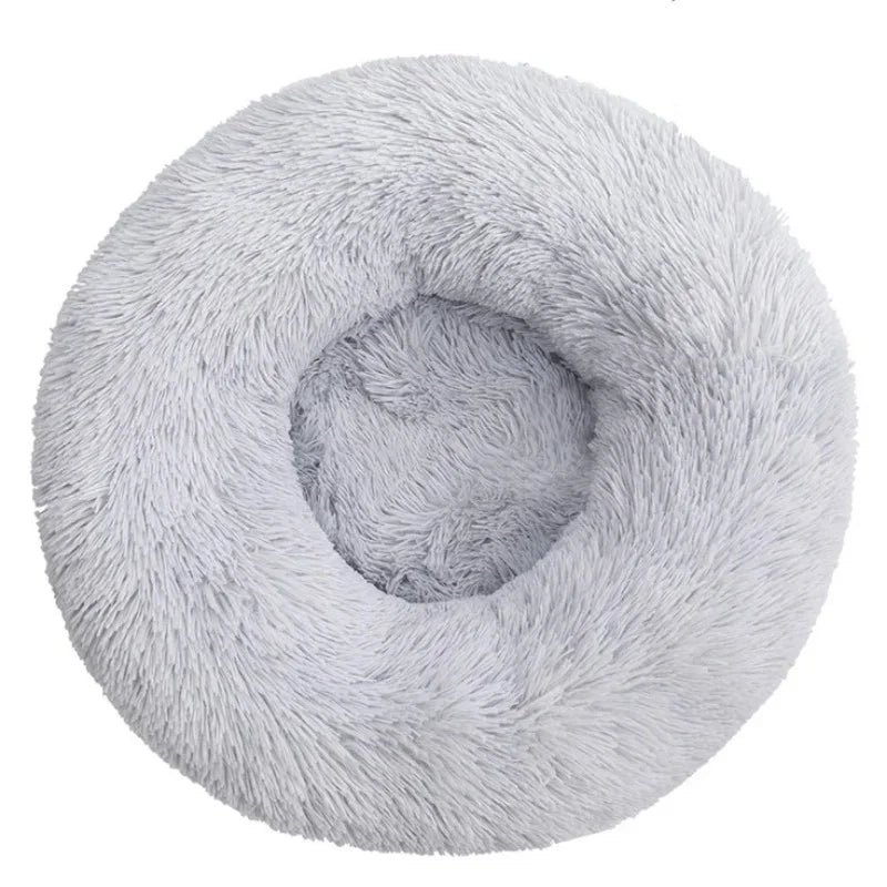 40-90cm Round Pet Bed for Large Dog Bed Super Soft Cat Bed Long Plush Dog House for Medium Dog House Winter Warm Sleeping Freshtrendingproduct