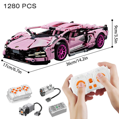 Riceblock Technical 1:14 Racing Sport Car Model Building Blocks Bricks MOC City Vehicle Supercar Adult Toy For Boy Children Gift Freshtrendingproduct