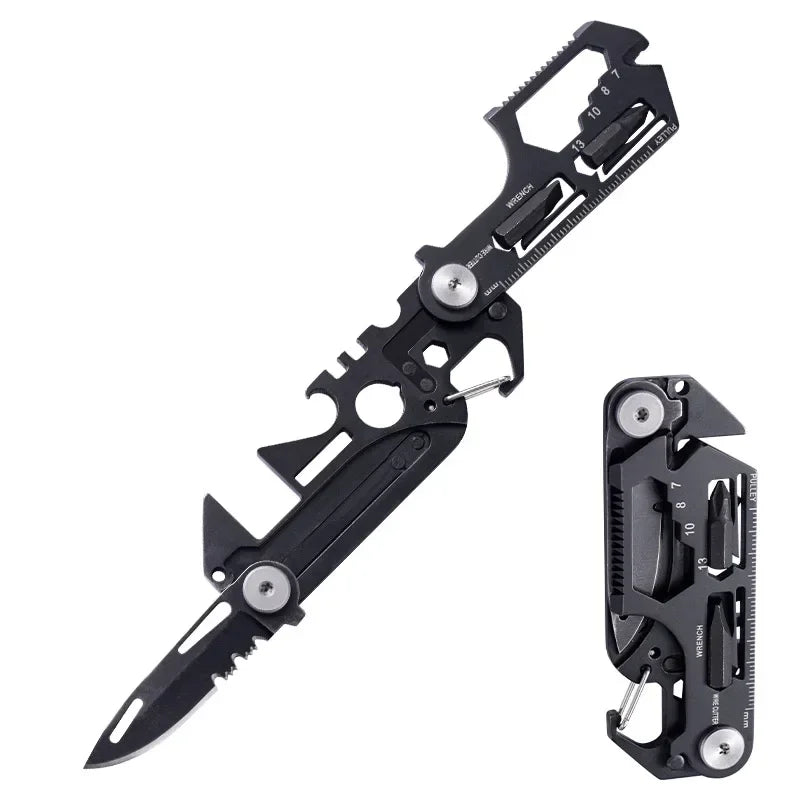 Multifunctional Outdoor Tool Combination Card Folding Molle Scissor Army Knife Mini Bicycle Repair EDC Camping Gear Equipment Freshtrendingproduct