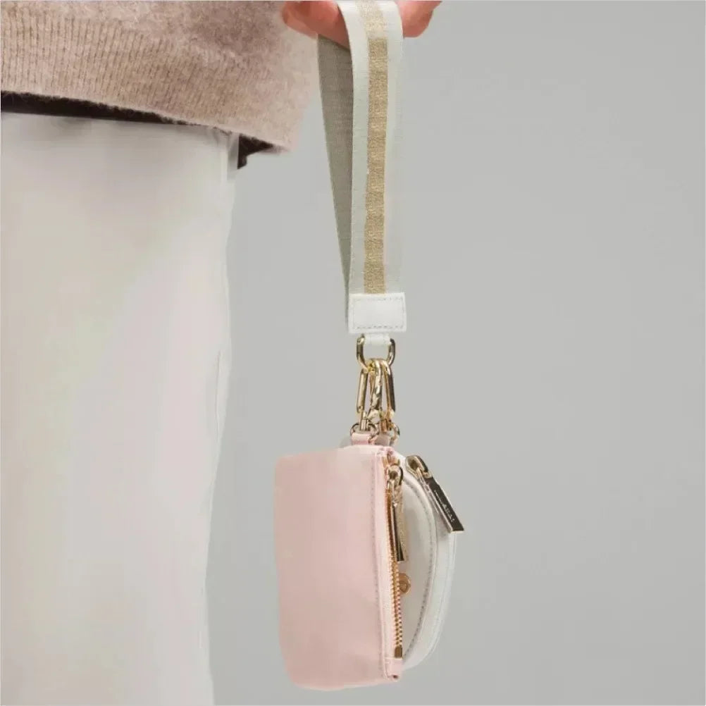 Mini Zip Around Wristlet Wallet for Women Dual Pouch Wristlet Portable for Wristlet bag Lemon Bags for Mini Women Coin Pock Freshtrendingproduct