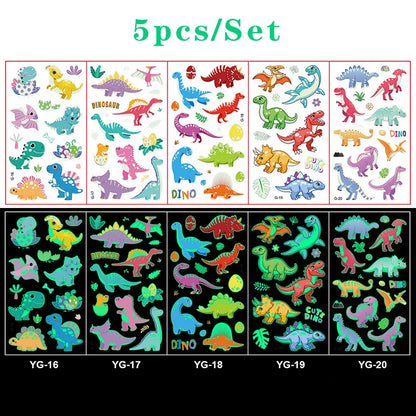 Luminous Tattoo 5 10pcs/Set Temporary Tattoos Mermaid Licorne Children Stickers for Kids Pokemon Tattoo Tattoo for Kids Unicorn Freshtrendingproduct