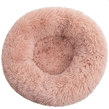 40-90cm Round Pet Bed for Large Dog Bed Super Soft Cat Bed Long Plush Dog House for Medium Dog House Winter Warm Sleeping Freshtrendingproduct