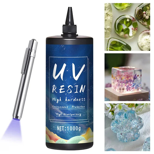 UV Resin Glue for DIY Jewelry, Epoxy Resin and UV Lamp High Transparency Fast Drying High Hardness, 20g, 50g, 100g, 250g, 1000g Freshtrendingproduct