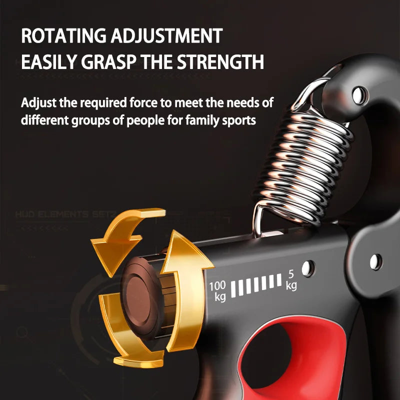 5-100kg Grip Strength Gym Wrist Expander Hand Strengthener Adjustable Muscle Recovery Fitness Hand Strength Exercise Freshtrendingproduct