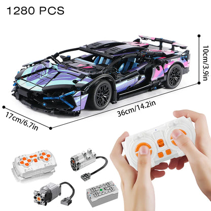 Riceblock Technical 1:14 Racing Sport Car Model Building Blocks Bricks MOC City Vehicle Supercar Adult Toy For Boy Children Gift Freshtrendingproduct