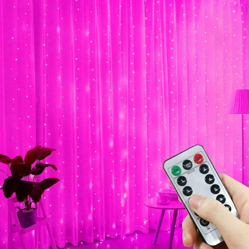 600/300/200/100LED Curtain String Lights Window USB Powered Fairy Light New Year 2025 Garland Led Lights Christmas Decoration Freshtrendingproduct