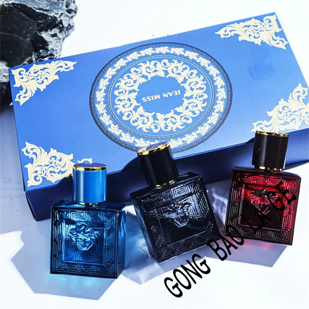 Brand 90ml Men Perfume Gift Box 3pcs Set Charming Man Colognes Lasting Fragrance Attracting Women Perfumes Hombres Originales Freshtrendingproduct