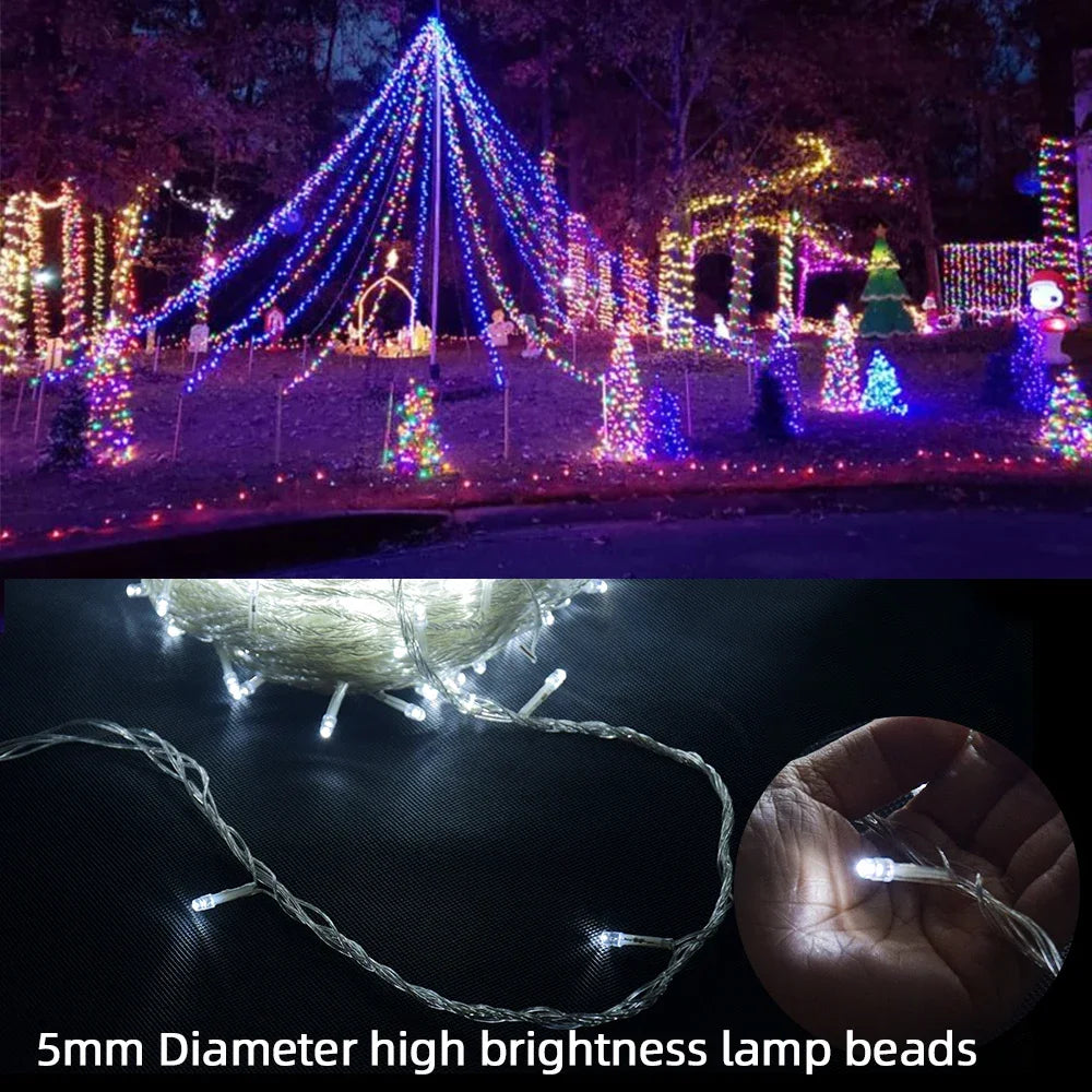 10M 100Leds Xmas Outdoor christmas lights led string lights Luces Decoracion fairy light holiday lights lighting tree garland Freshtrendingproduct