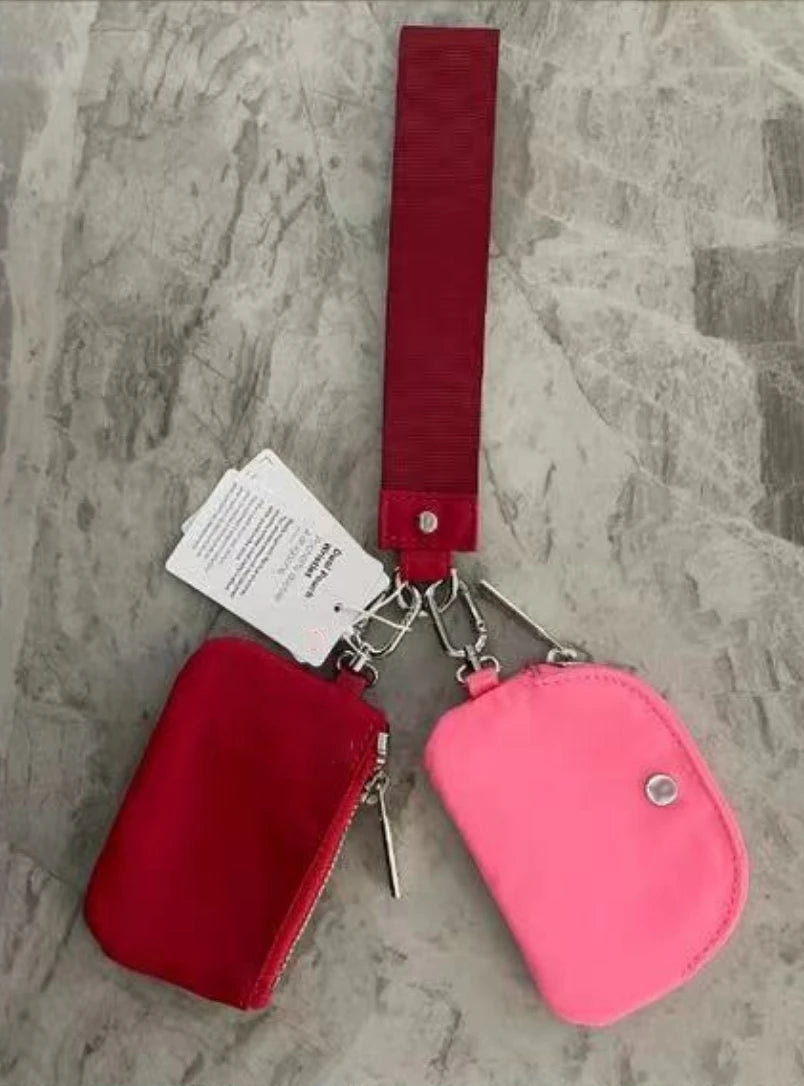 Mini Zip Around Wristlet Wallet for Women Dual Pouch Wristlet Portable for Wristlet bag Lemon Bags for Mini Women Coin Pock Freshtrendingproduct