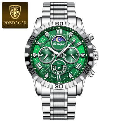 POEDAGAR Luxury Watch for Man Quartz Sports Men Watch Waterproof Luminous Stainless Steel Chronograph Men's Watches Clock Reloj Freshtrendingproduct