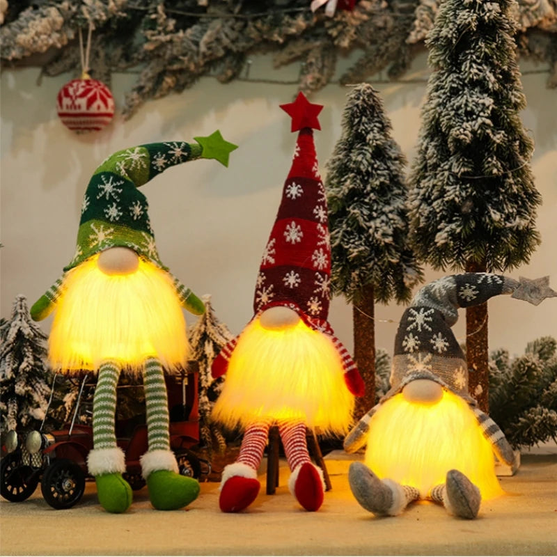 Christmas Gnome Faceless Doll Night Light Merry Christmas Decorations For Home Holiday Ornament Xmas Gift Navidad New Year Freshtrendingproduct