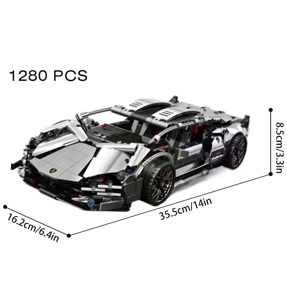 Riceblock Technical 1:14 Racing Sport Car Model Building Blocks Bricks MOC City Vehicle Supercar Adult Toy For Boy Children Gift Freshtrendingproduct