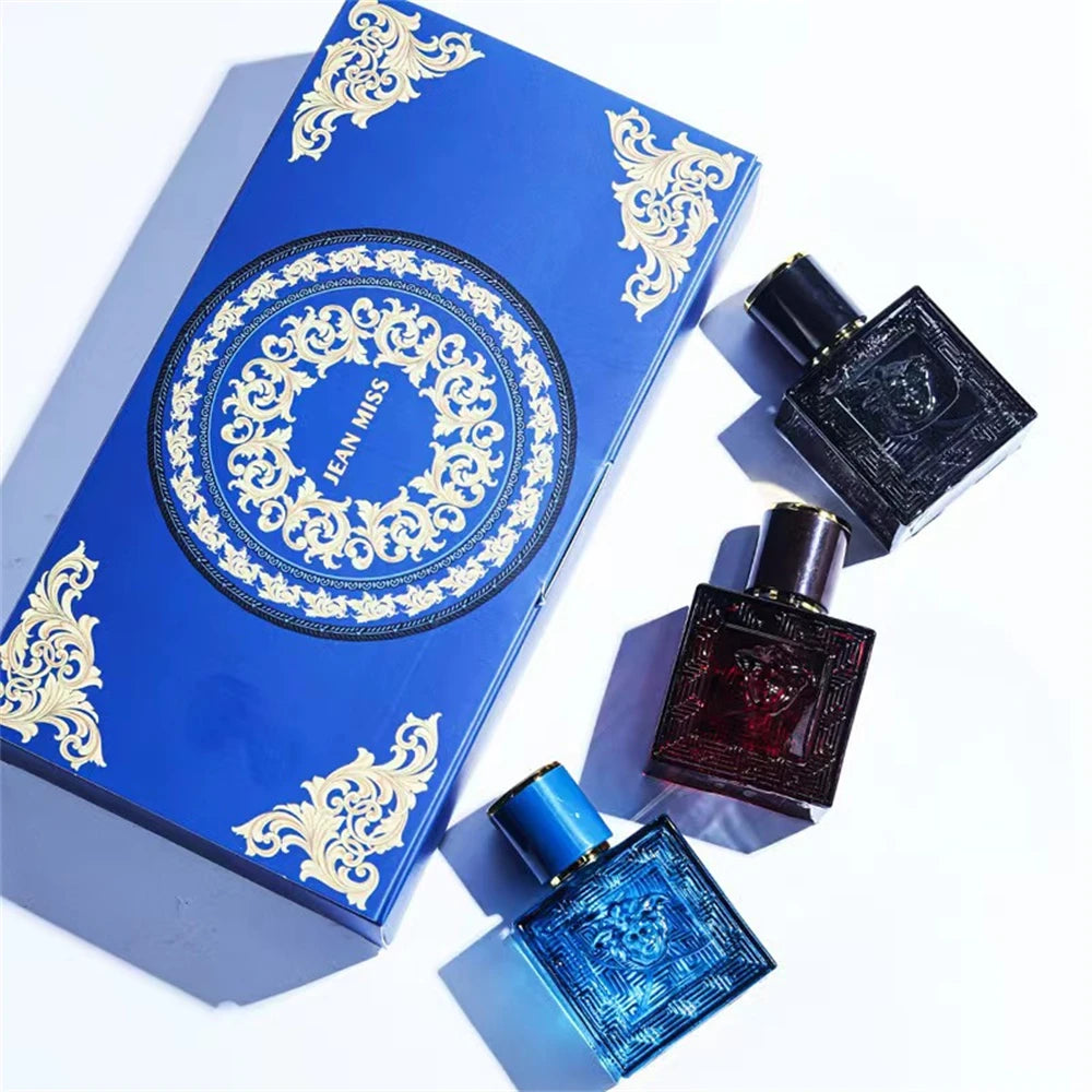 Brand 90ml Men Perfume Gift Box 3pcs Set Charming Man Colognes Lasting Fragrance Attracting Women Perfumes Hombres Originales Freshtrendingproduct