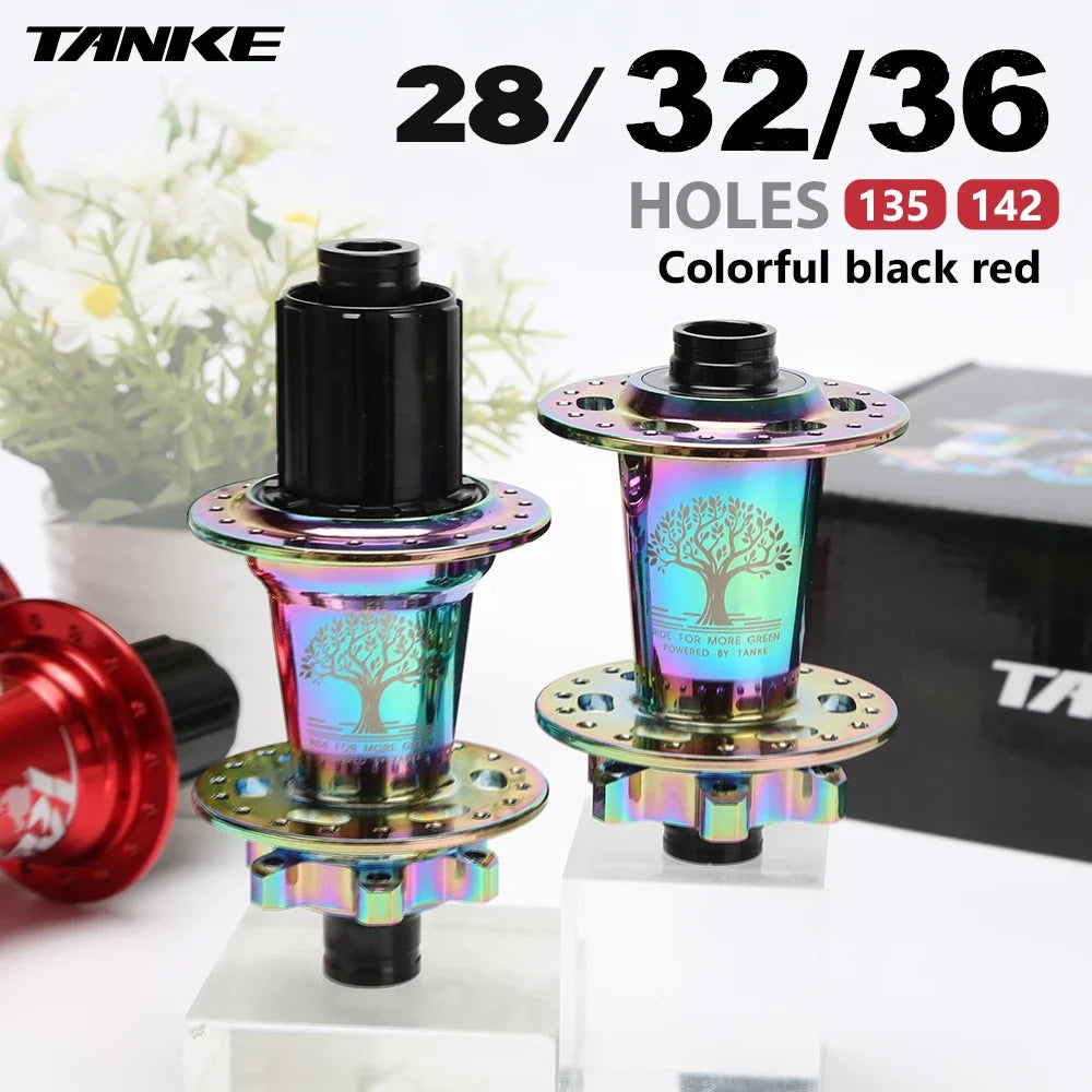 TANKE 120 Click Hub 6 Bearing MTB Mountain Bike Hub Front Rear 28 32 36 Holes QR Thru-axle Exchange Disc Brake Bicycle Hubs HG Freshtrendingproduct