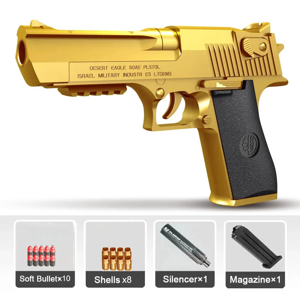 Desert Eagle Shell Ejection Soft Bullet Toy Gun Airsoft Pistol Foam Launcher CS Shooting Games  Weapons for Kids Boys Gift Freshtrendingproduct