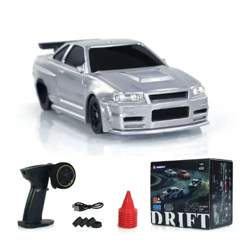 1/43 Mini Drift Race RC Car Four-wheel Drive RTR 4WD Radio 2.4G Racing Drifting High Speed Remote Control Model Toy Boys Gift Freshtrendingproduct