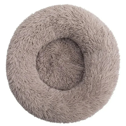 40-90cm Round Pet Bed for Large Dog Bed Super Soft Cat Bed Long Plush Dog House for Medium Dog House Winter Warm Sleeping Freshtrendingproduct