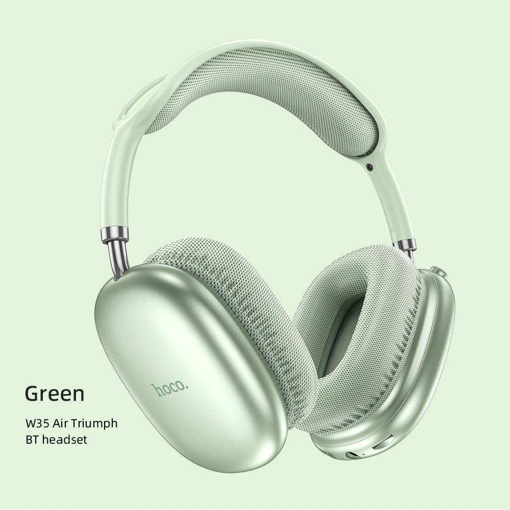 HOCO W35 Air Upgrade Wireless Bluetooth 5.3 Music Headphone Mic HiFi Audio Headset Stereo Sound Sport Earphones 40MM Driver 45H Freshtrendingproduct