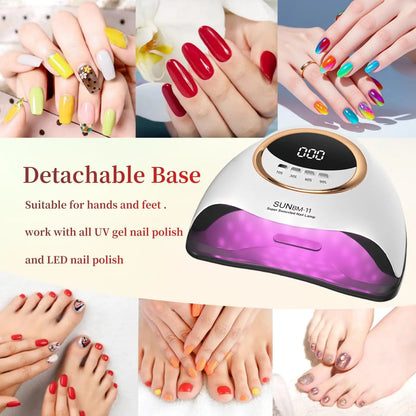 Professional UV LED Nail Lamp for Nails Gel Polish Fast Curing Dryer Drying Light Lamps with 45 LEDs 4 Timer Setting Freshtrendingproduct